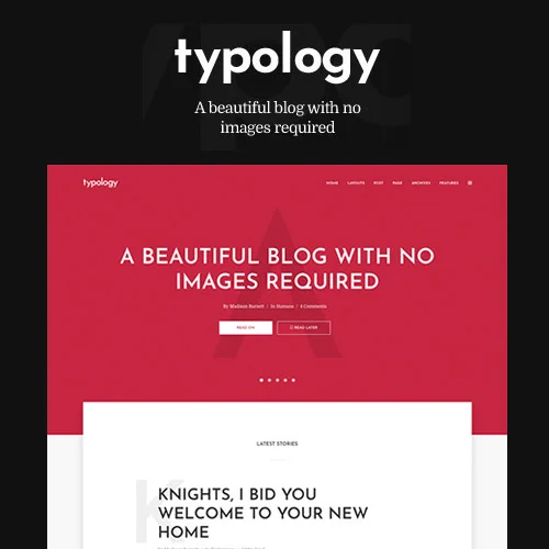Typology - Minimalist Blog & Text Based Theme for WordPress