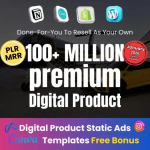 100+ Million Digital Products Bundle: MRR & PLR