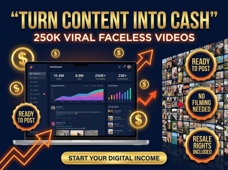 250K viral faceless reels bundle for TikTok Instagram Reels YouTube Shorts with PLR MRR rights