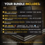 300,000+ eBooks Mega Bundle with PLR & MRR