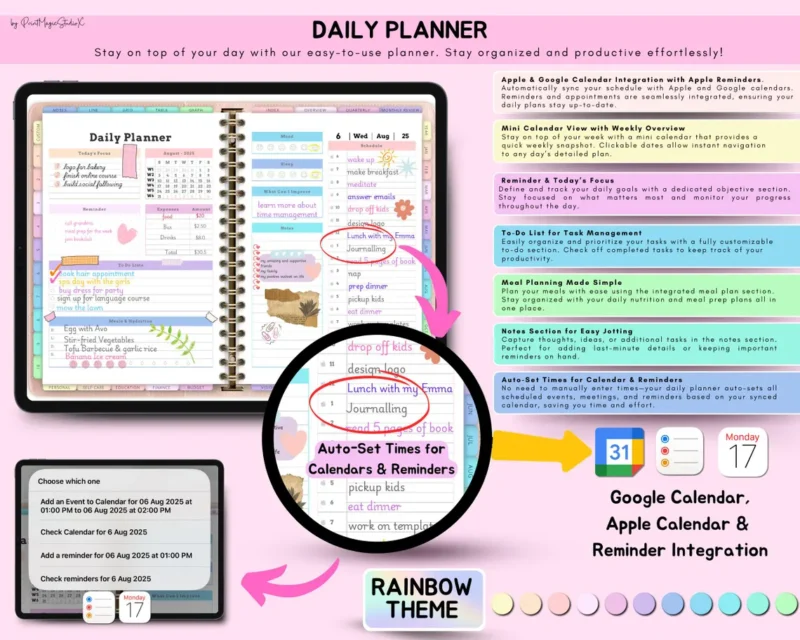 All-in-One Digital Planner 2026–2028-Hyperlinked GoodNotes Planner-iPad-Tablet Planner