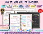 All-in-One Digital Planner 2026–2028-Hyperlinked GoodNotes Planner-iPad-Tablet Planner