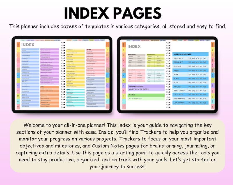 All-in-One Digital Planner 2026–2028 | Hyperlinked GoodNotes Planner | Daily Weekly Monthly Journal | iPad & Tablet Planner