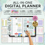 All-in-One Digital Planner 2026–2028 | Hyperlinked GoodNotes Planner | Daily Weekly Monthly Journal | iPad & Tablet Planner